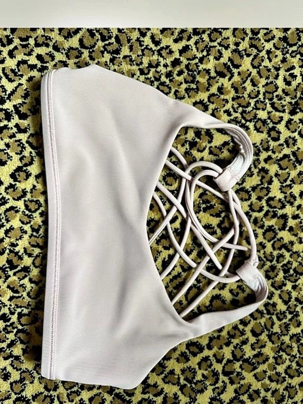 Lululemon Free to Be Ribbed Bra Wild Light Pink Bra